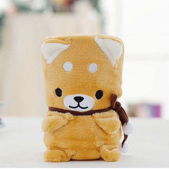 강아지디자인 극세사 무릎담요(WB10F16)