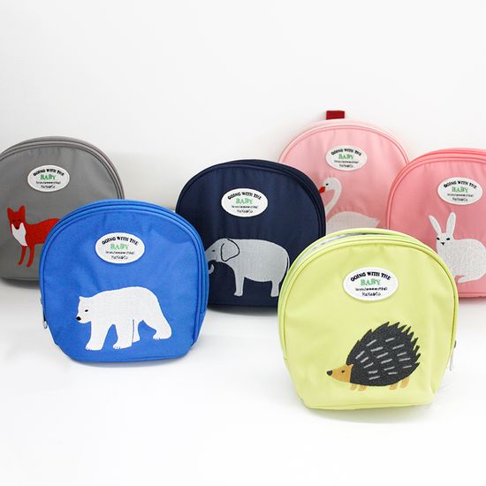 마마앤코 동물자수 보냉 물병파우치 물통주머니