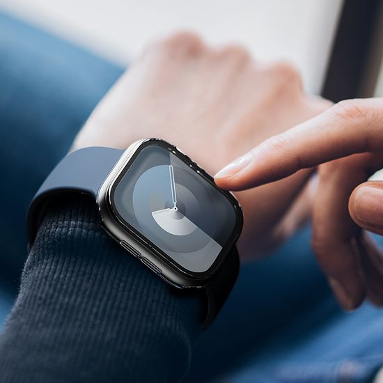 빅쏘 애플워치11 케이스 강화유리 풀커버 레빅스킨