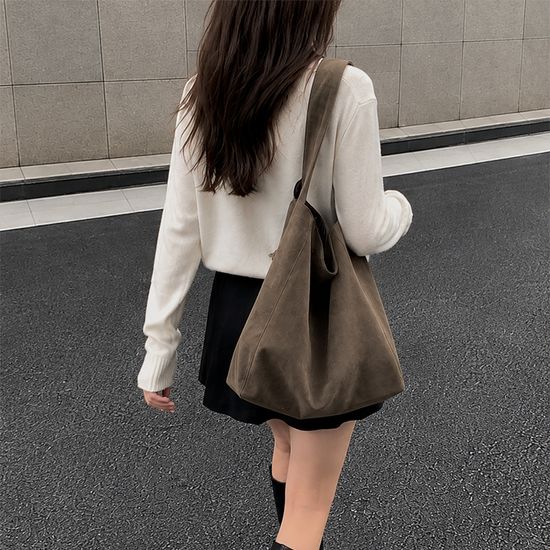 스웨이드 보부상 숄더백 2color