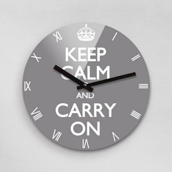 Reflex KEEP CALM TITANIUM 무소음벽시계(대) KCR280-TGY