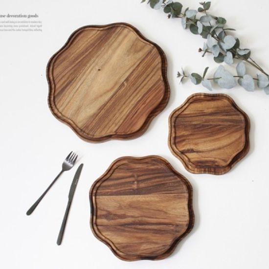 [2HOT] 로즈우드 연화반 트레이 1호 20cm