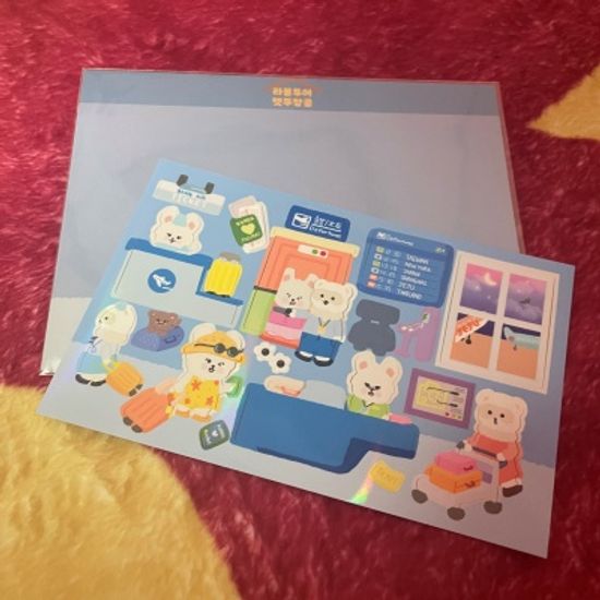 [우당탕탕스토어-가로스티커] 라봉투어렛뚜항공