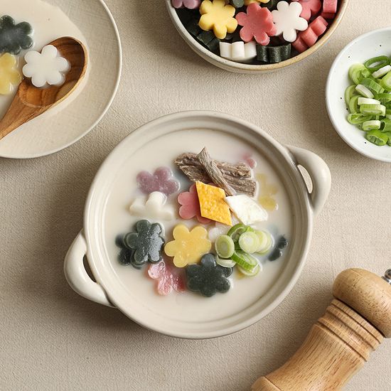 [100%국산!] 햅쌀로 만든 오색 꽃떡국떡 500g