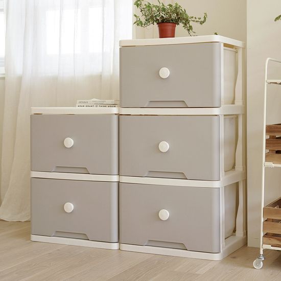 초 대용량 60L 그란데 플라스틱 서랍장 2단 대형 수납