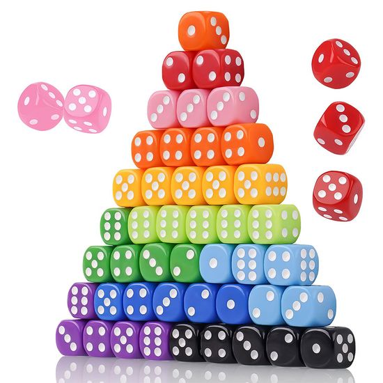 6면체 레드컬러 주사위(중) B1823-O