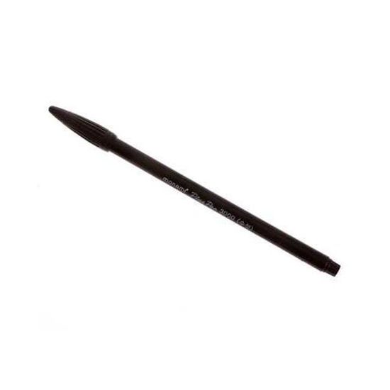 플러스펜 검정 12p 볼펜 블랙 모나미(W27A5A1)