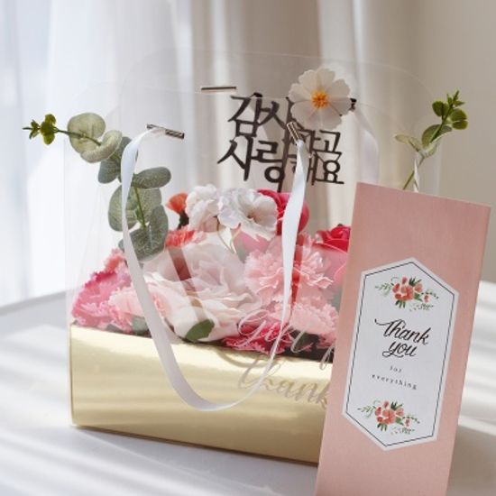 샤인 카네이션 비누꽃 가든 플라워박스