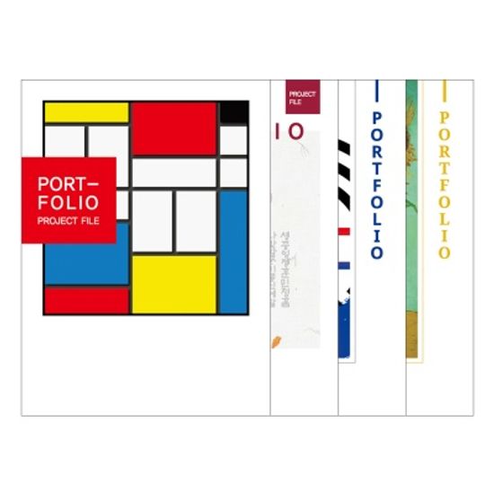 A4 포트폴리오화일 30P 0.6T 컬러 투명 클리어 파일