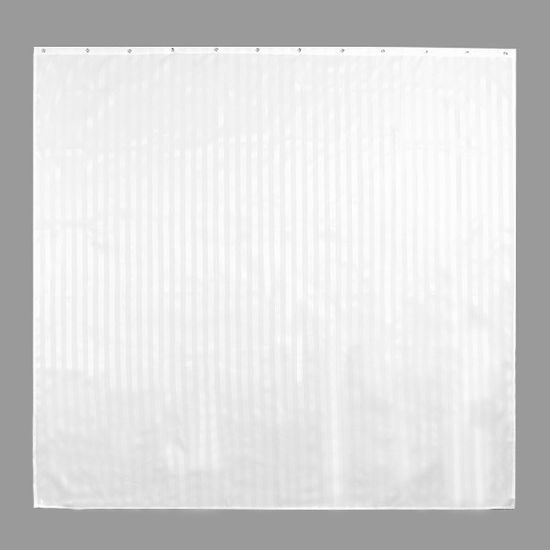 스트라이프 반투명 샤워 커튼(화이트) 욕조샤워커튼