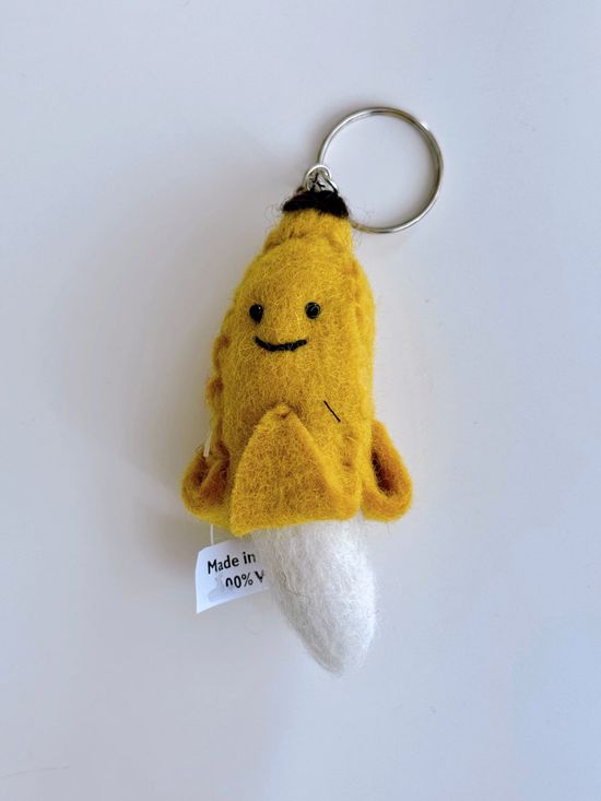 바나나 패브릭 키링