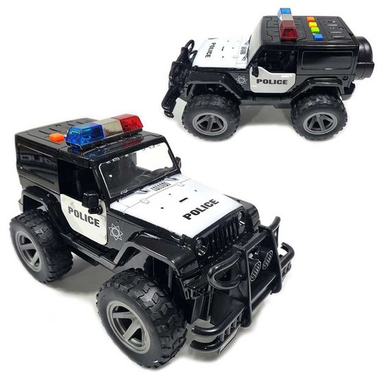 오프로드 시티 경찰차 SUV 후릭션 작동완구 미니카 