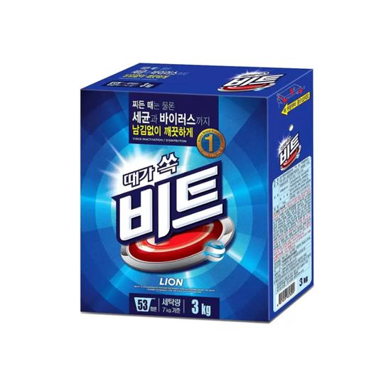비트 분말 세탁세제 3kg x 2 세탁세제 생활용품