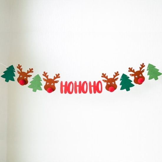 크리스마스 호호호 루돌프 가랜드