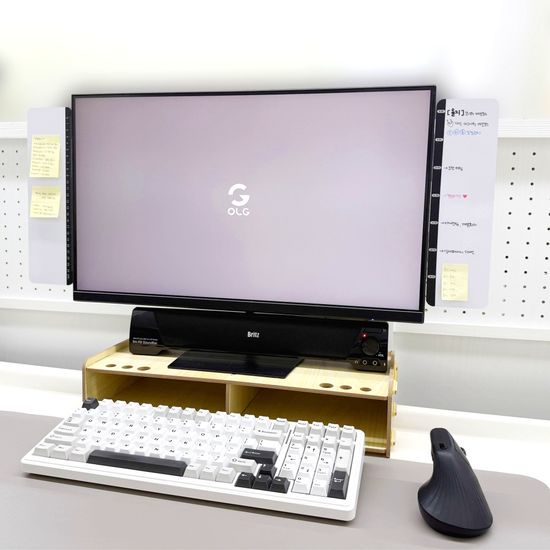 올지 자석 모니터 메모보드 좌우 2P 메모판 풀세트