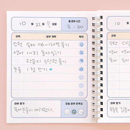 초등 고학년 스터디 플래너 (수첩형,3개월)