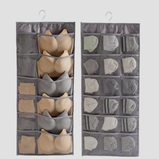 포켓 속옷 양말 정리 보관 수납함 옷걸이/속옷
