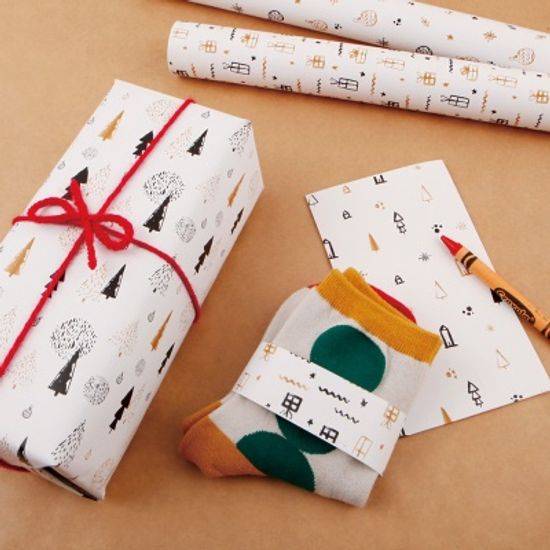 [기성]포장지 화이트 크리스마스