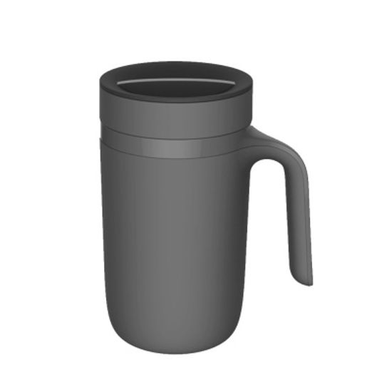 아티아트 바이탈리티 오션 석션 머그 그레이 380ml