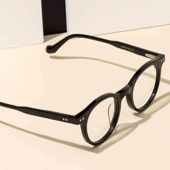RECLOW DOTS BLACK GLASS 아세테이트 안경