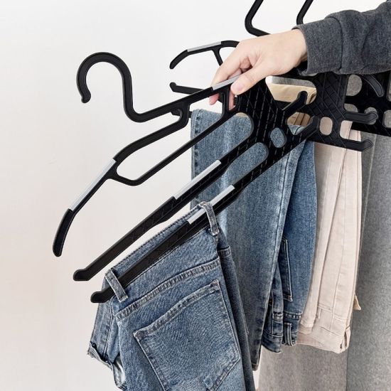 더블 오닉스 바지걸이 10P(블랙-그레이)