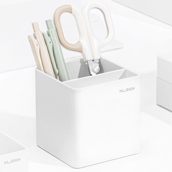 누사인 다용도 2칸 연필꽂이 펜꽂이 색연필꽂이