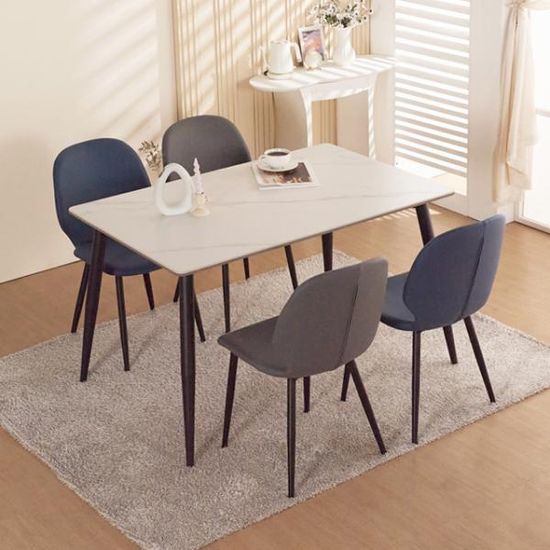 B6126 양면 세라믹 4인 식탁 세트 1250