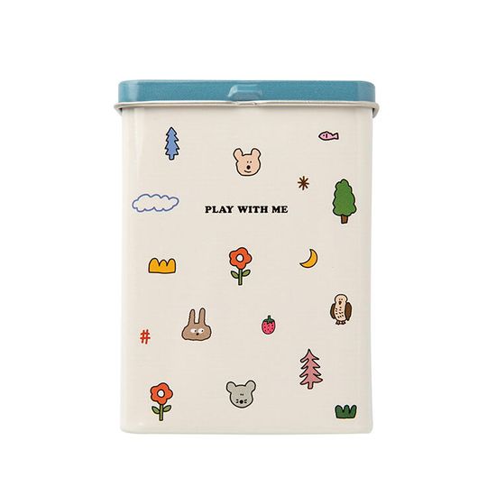 아트박스 틴케이스밴드 아쿠아 18매 #크림베어