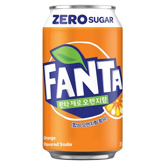 환타 제로 오렌지 355ml 24캔/음료 음료수 사무실간식