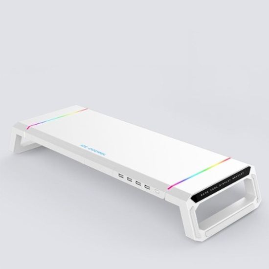RGB USB 멀티 포트 허브 모니터 받침대 스탠드