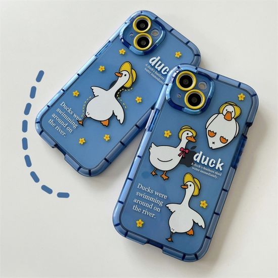 아이폰 14 13 12 11 야광 프레임 댄싱 오리 케이스