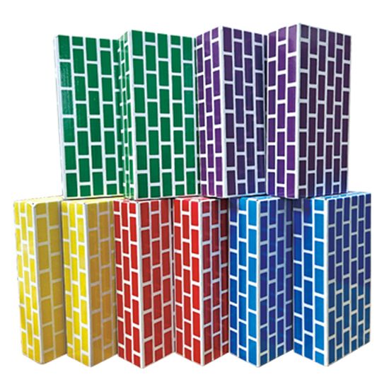 컬러 종이벽돌 10pcs