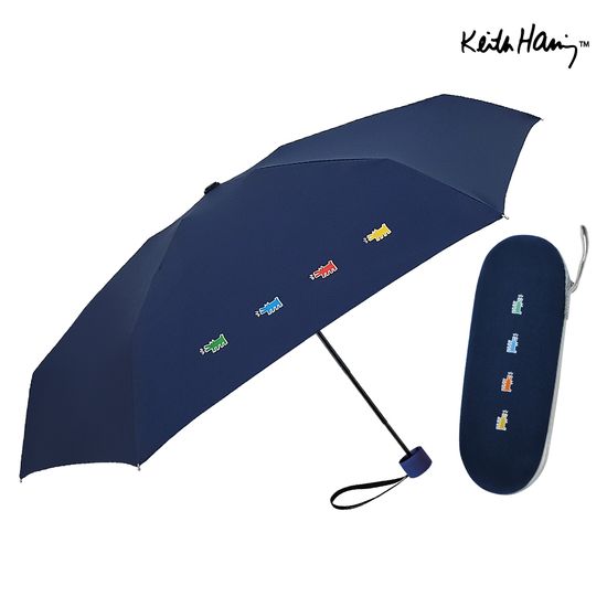 [파우치2개세트]키스해링 6K 미니퍼피ver2 5단양우산