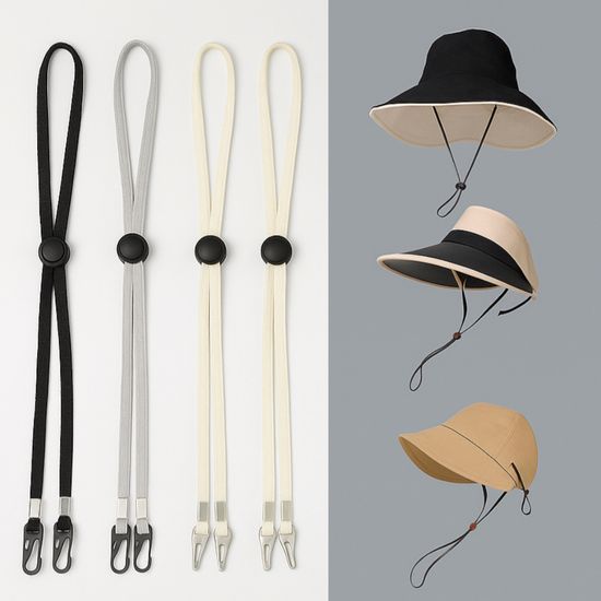 모자끈 스트랩 길이조절 스토퍼 모자 턱끈 돼지코