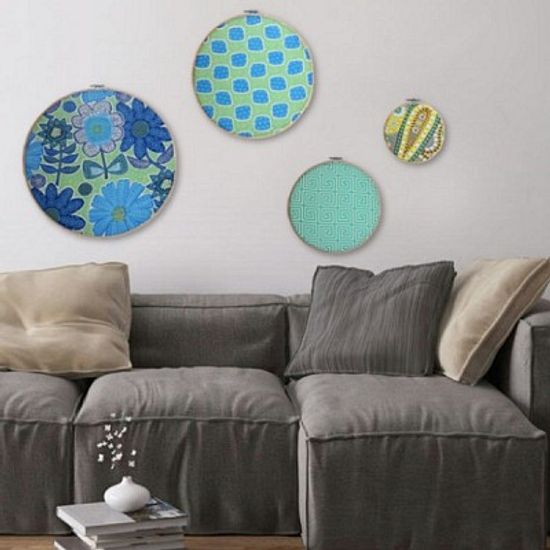 패브릭 수틀 액자 베라 두들리 데이지 4종 세트