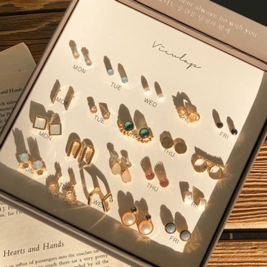 뷰랩 프리미엄 귀걸이 한달 미러박스