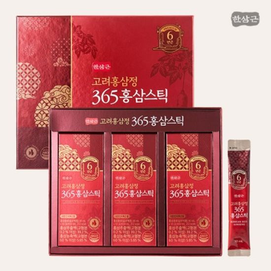 한삼근 홍삼정 365 홍삼스틱 10ml x 30포 (+쇼핑백)