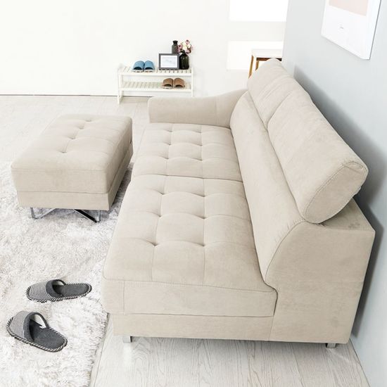 딜라잇 3인용 아쿠아텍스 패브릭 소파 (착불)