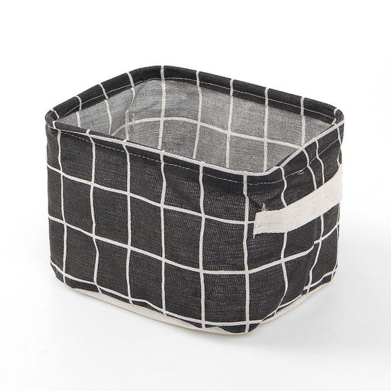 소품정리 린넨 바구니 패브릭 수납정리바구니