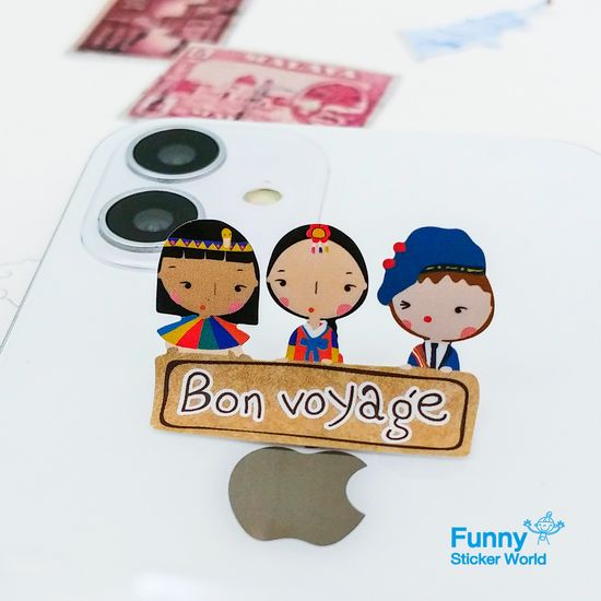 퍼니스티커 C545 Bon voyage 아트지 스티커