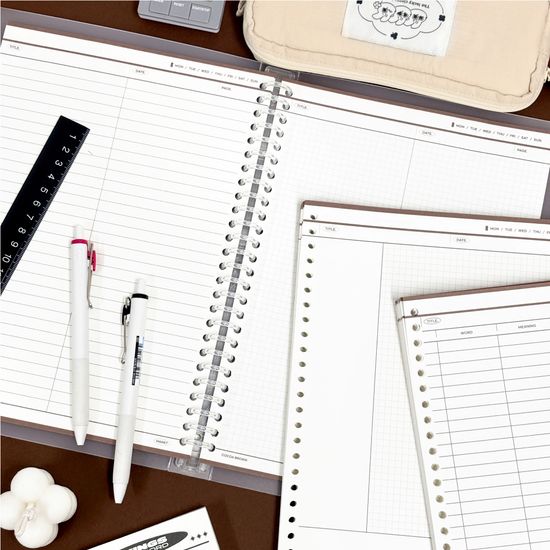 마넷 코코아브라운 26공 바인더 속지