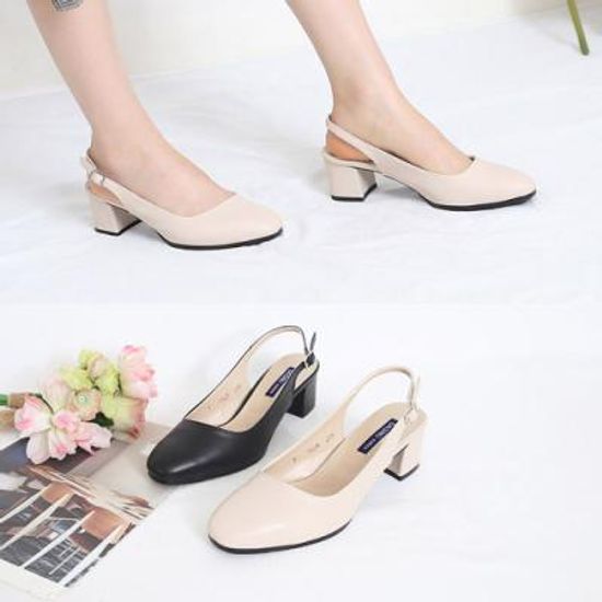 [애슬릿]빅사이즈 여성 구두 청키 힐 슬링백 샌들