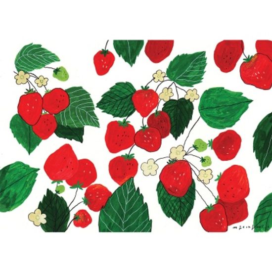 Strawberry fields / 일러스트 액자