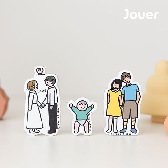 [꼬메모이X제로퍼제로] 쥬에 자석지우개 사랑의가족