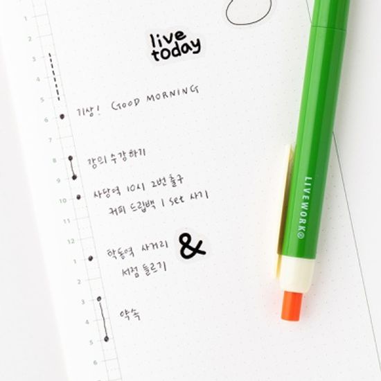 포인트 펜 0.5 mm 9color (블랙)