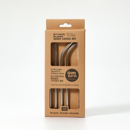 해피얼쓰 스테인레스 빨대