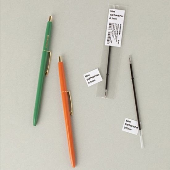 라이프앤피시스 슬림 볼펜 리필심 0.5mm (블랙)