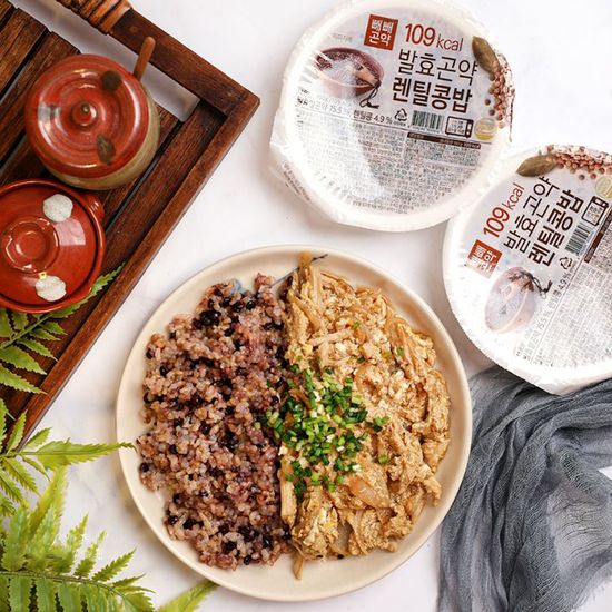 빼빼곤약 109kcal 발효곤약렌틸콩밥 150g x 30팩
