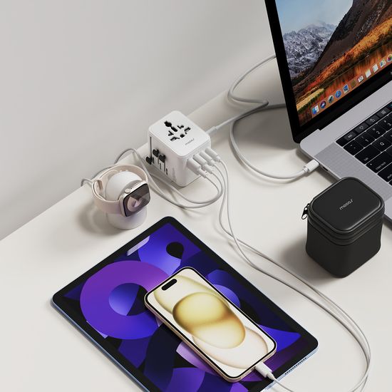 5포트 35W 여행용 고속 멀티 어댑터 돼지코 멀티탭 