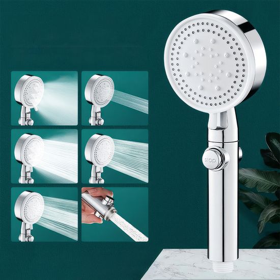 샤워기 해드 녹물제거 6단 수압조절 고압 절수 P493